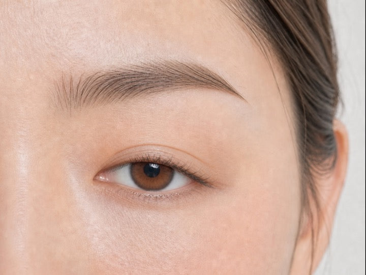 Downturned eye angle reference